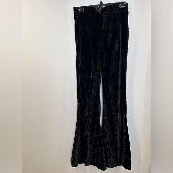 Zara size 24 (XS) velvet black pants - Picture 2 of 9
